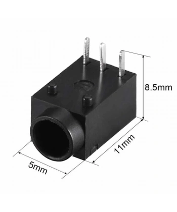 DC-003A 1mm Dişi Jack Şase 3 Pin