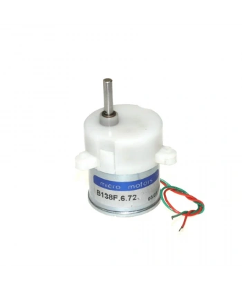 DC Eksantrik Mikro Motor 12V 6RPM Plastik Dişli 33mm B138F.6.72