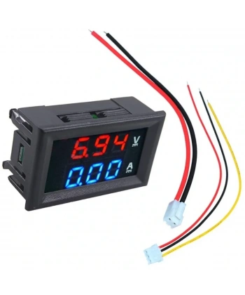 Dijital Voltmetre Ampermetre Volt Akım Ölçer DC 0-100V 10A