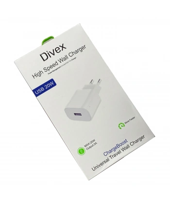 Divex 3A 20W USB Şarj Adaptörü 20W USB Başlık DS-274