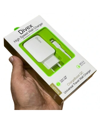 Divex Apple-Iphone Uyumlu 3.0A Adaptör ve Şarj Kablosu Seti DS-214