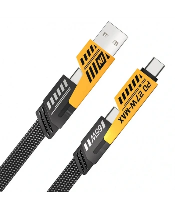 Divex TC-USB to TC-Lightning 65W/PD27W Şarj ve Veri Aktarım Kablosu DC-220