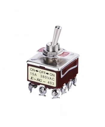 E-SG-403 ON-OFF-ON 12-Pin Toggle Switch