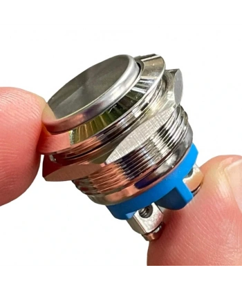 E97 19mm Metal Buton Yaylı Çıkık Kafa 1NO