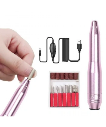 Elektrikli USB Alüminyum Tırnak Törpü Seti - Manikür Pedikür