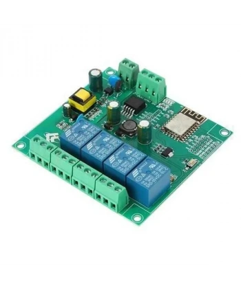 ESP8266 ESP-12F AC 90-250v / DC 7-30V 4 Kanal Wifi Röle Modülü