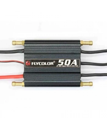 Flycolor Waterproof 50A 2-6S Brushless ESC 5.5V/5A BEC