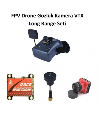 FPV Drone Gözlük Kamera VTX Long Range Seti
