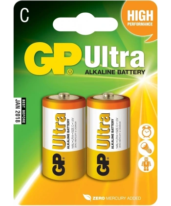 GP 14AU LR14 Ultra Alkalin 2li Orta Boy Pil