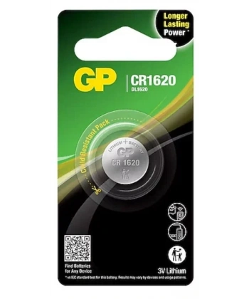 GP CR1620 3V Lityum Pil Tekli Paket