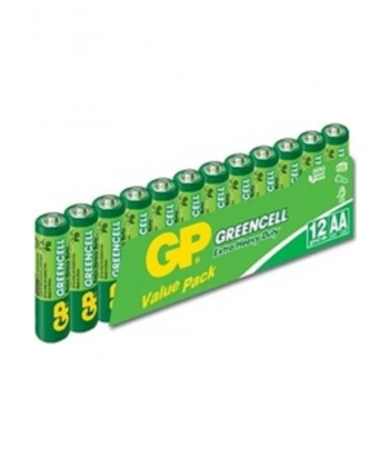 GP GP15G Greencell R6 AA Çinko Kalem Pil 12li Shrink 
