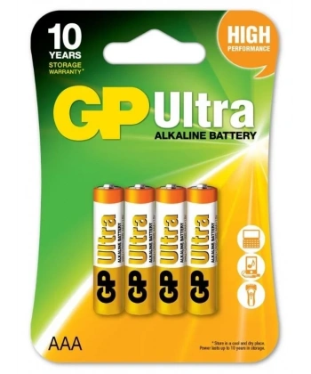 GP LR03 1.5V Ultra Alkalin AAA İnce Kalem Pil 4lü