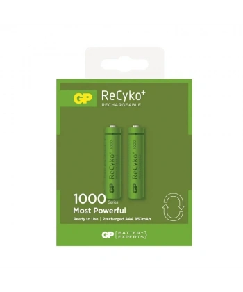 GP ReCyko 1000 mAh AAA Şarj Edilebilir İnce Kalem Pil 2li Paket