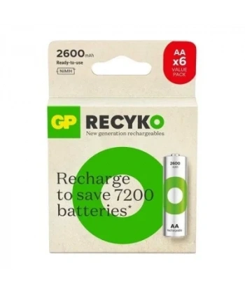 GP ReCyko+ 6lı 2600mAh AA Şarj Edilebilir Pil