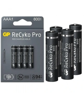 Gp ReCyko Pro GP85AAAHCB-2EB4 800 mAh Şarjlı AAA İnce Kalem Pil 4lü Paket