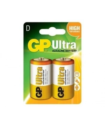 GP Ultra 2li LR20 D Size Alkalin Pil - GP13AU