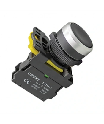 GW A5-41 22mm Siyah Yaylı Buton 1NO