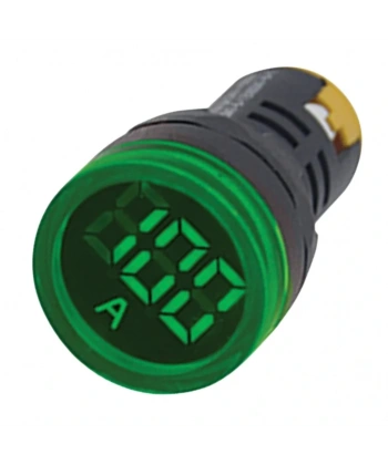Gwest 22 AS-Y 22mm AD-116 Serisi Akım Trafolu Yeşil Ampermetre 0-100A
