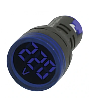 Gwest 22 VS-M 22mm AD-116 Serisi Mavi Voltmetre 24-550V