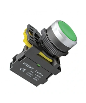 Gwest A5-10 22mm Yeşil Yaylı Buton 1NO