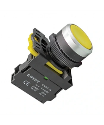 Gwest A5-11 22mm Sarı Yaylı Buton 1NO
