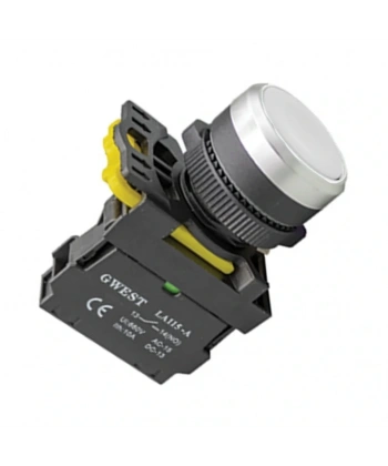Gwest A5-31 22mm Beyaz Yaylı Buton 1NO