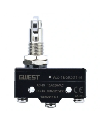 Gwest AZ-15GQ21-B Yan Dik Metal Makaralı Mikro Switch 15A 1NO + 1NC