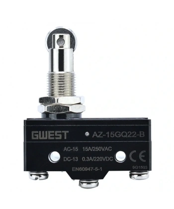 Gwest AZ-15GQ22-B Dikey Metal Makaralı Mikro Switch 15A 1NO + 1NC