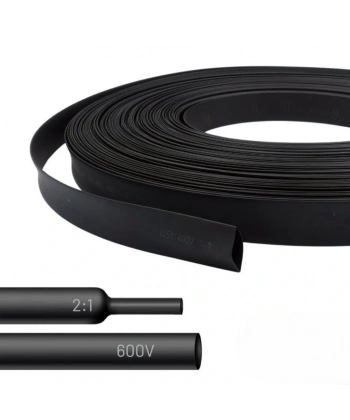 Gwest Woer Isı İle Daralan Makaron Siyah Çap:4mm 200 Metre