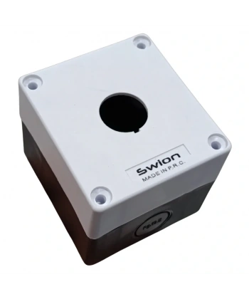 HJ9 22mm Buton Kutusu Gri-Siyah Tekli