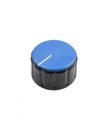 HT3000 37mm Üstten Sıkmalı Potansiyometre Düğmesi Siyah-Mavi