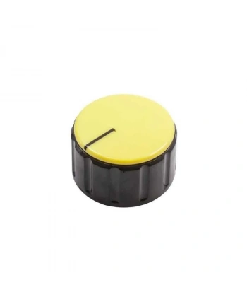 HT3000 37mm Üstten Sıkmalı Potansiyometre Düğmesi Siyah-Sarı