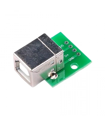 HW-765 USB-B Dişi Soket to DIP Dönüştürücü - USB B Breakout Modülü