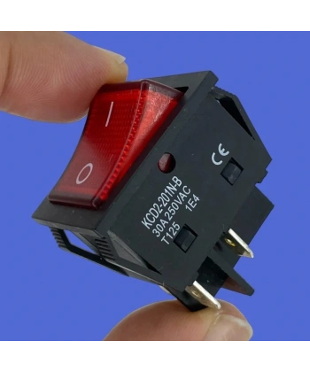 IC-104-S Geniş Işıklı Anahtar 30A 250V ON-OFF 4P