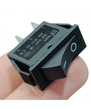 IC-114 Tekli Dar Işıksız Anahtar On-Off 2P Siyah