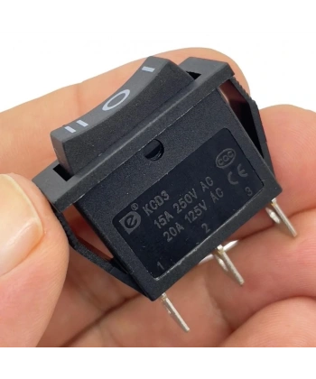 IC-115 Tekli Dar Işıksız Anahtar On-Off-On Siyah