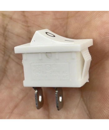 IC-120B Mini Işıksız Anahtar 2P On-Off Beyaz