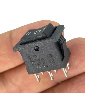 IC-123-6 Mini Işıksız Anahtar On-Off-On 6P