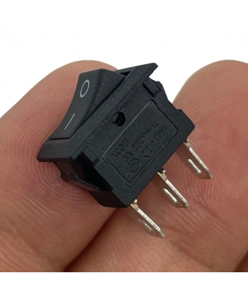 IC-125B-3 Mini Dikdörtgen Işıksız On-Off Anahtar 3 Pin