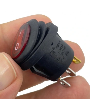 IC-131W Yuvarlak Işıklı Anahtar Su Geçirmez 3P