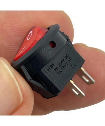 IC-134E Kırmızı Yuvarlak Anahtar Işıksız On-Off 2P