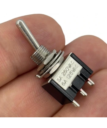 IC-141 Toggle Switch Yaylı Off-Mom 6mm 3P MTS-112