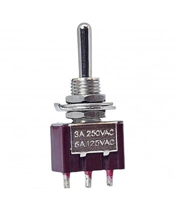 IC-142 Toggle Switch Yaylı On-Off-Mom (Kaliteli) Ø6mm MTS-113