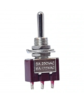 IC-143 Toggle Switch Yaylı Mom-Off-Mom Ø6mm MTS-123 (Kaliteli)