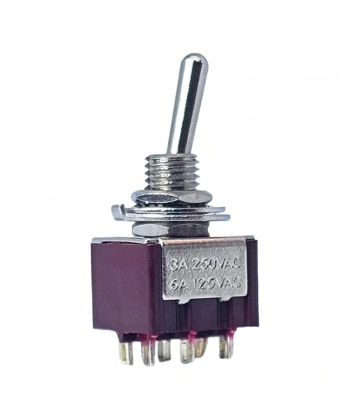 IC-144A Toggle Switch On-Off (Kaliteli) Ø6mm MTS-202