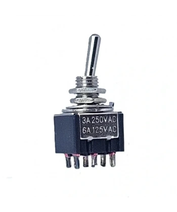 IC-147 Toggle Switch Yaylı On-Off-Mom 6P Ø6mm MTS-213