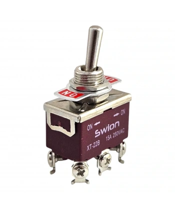 IC-157S SWION Toggle Switch On-Off 15A 6P Ø12mm XT-22B