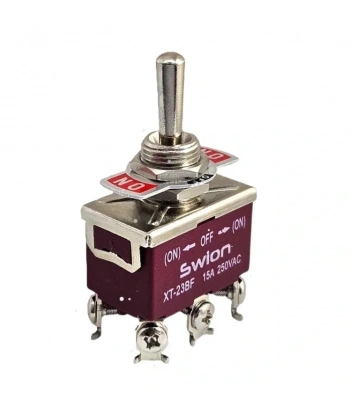 IC-160S SWION Toggle Switch Mom-Off-Mom Ø12mm 15A 6P XT-23BF
