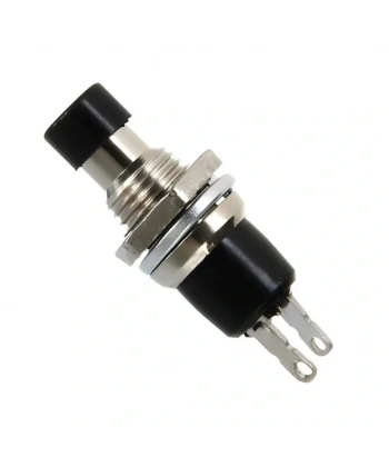 IC-177 Siyah Diyafon Mini Buton 7mm PBS-105