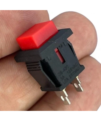 IC-180K-0 Kare Buton Kırmızı Yaylı Ters DS-430